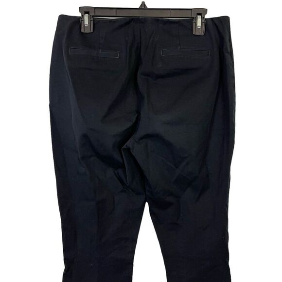 CABI 5174 PENCIL Trouser Black Side Zip Skinny Slim Leg Stretch Cotton Pants 10 - Picture 8 of 15